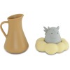 Badspeelgoed baddiertjes - Silicone bath toys unicorn almond